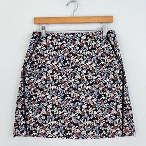 LOFT floral mini skirt